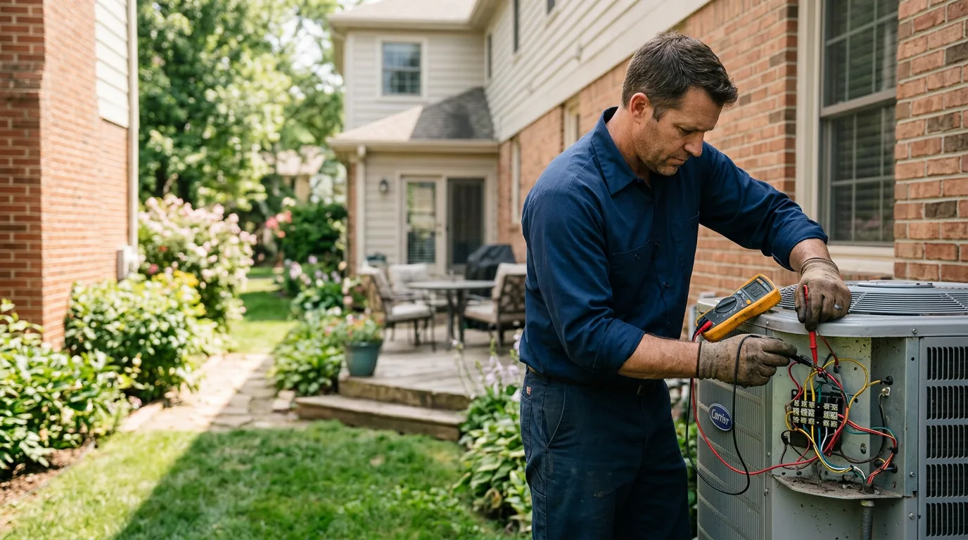 HVAC technician working near Cornwall, NY
